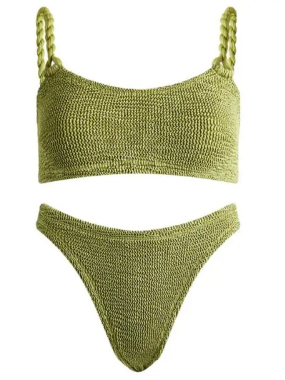 Hunza G Phoebe Bikini - Metallic Moss